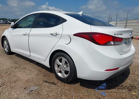 2014 Hyundai Elantra Se из США, поврежденный, VIN 5NPDH4AE1EH507415